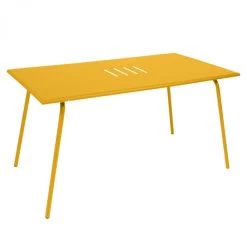 Table De Jardin 6 Personnes FERMOB Monceau 146 X 80 Cm - Miel