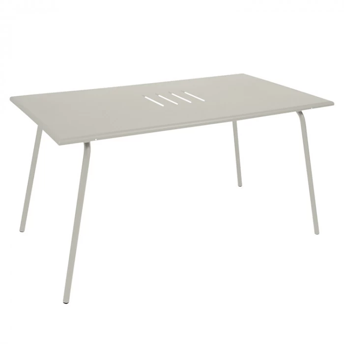 Table De Jardin 6 Personnes FERMOB Monceau 146 X 80 Cm - Gris Argile 3 Table De Jardin 6 Personnes FERMOB Monceau 146 X 80 Cm - Gris Argile