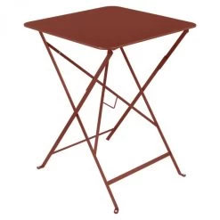 Table De Jardin Pliante 2 Personnes FERMOB Bistro 57 X 57 Cm - Ocre Rouge