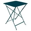 Table De Jardin Pliante 2 Personnes FERMOB Bistro 57 X 57 Cm - Bleu Acapulco -Faites partie du mobilier de jardin. 604221 table jardin pliante fermob bistro 57 57 cm bleu acapulco