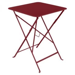 Table De Jardin Pliante 2 Personnes FERMOB Bistro 57 X 57 Cm - Piment