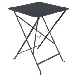 Table De Jardin Pliante 2 Personnes FERMOB Bistro 57 X 57 Cm - Carbone