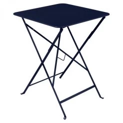 Table De Jardin Pliante 2 Personnes FERMOB Bistro 57 X 57 Cm - Bleu Abysse