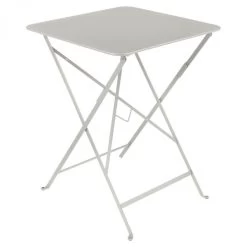 Table De Jardin Pliante 2 Personnes FERMOB Bistro 57 X 57 Cm - Gris Argile