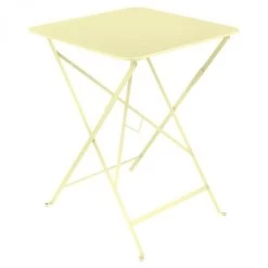 Table De Jardin Pliante 2 Personnes FERMOB Bistro 57 X 57 Cm - Citron Givré