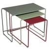 Lot De 3 Tables Basses Gigognes FERMOB Oulala - Romarin / Cactus / Piment -Faites partie du mobilier de jardin. 900904 tables gigognes fermob oulala romarin cactus piment