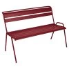 Banc De Jardin FERMOB Monceau - Piment -Faites partie du mobilier de jardin. banc jardin monceau fermob 2 3 places piment 1