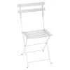 Chaise De Jardin Pliante FERMOB Bistro Métal - Blanc -Faites partie du mobilier de jardin. bistro chaise m tal blanc coton 1