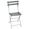 Chaise De Jardin Pliante FERMOB Bistro Métal - Gris Orage -Faites partie du mobilier de jardin. bistro chaise m tal gris orage 1