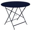 Table De Jardin 4 Personnes FERMOB Bistro Ø 96 Cm - Bleu Abysse -Faites partie du mobilier de jardin. bistro table d96 bleu abysse 1