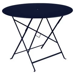 Table De Jardin 4 Personnes FERMOB Bistro Ø 96 Cm - Bleu Abysse