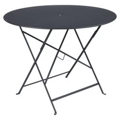 Table De Jardin 4 Personnes FERMOB Bistro Ø 96 Cm - Carbone