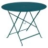 Table De Jardin 4 Personnes FERMOB Bistro Ø 96 Cm - Bleu Acapulco -Faites partie du mobilier de jardin. bistro table 96 bleu acapulco 1