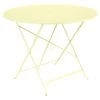 Table De Jardin 4 Personnes FERMOB Bistro Ø 96 Cm - Citron Givré -Faites partie du mobilier de jardin. bistro table d96 citron givre 1