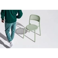 Lot De 2 Chaises De Jardin Fatboy Toní Chair - Vert Brume -Faites partie du mobilier de jardin. chaise fatboy toni chair