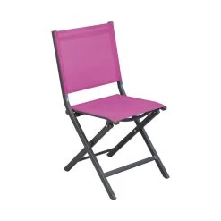 Chaise De Jardin Pliante Alizé Thema 21 Chaise De Jardin Pliante Alizé Thema -Faites partie du mobilier de jardin. chaise thema grey framboise 1