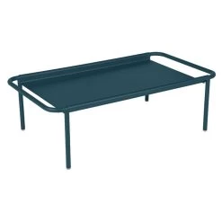 Table Basse De Jardin FERMOB Coolside - Bleu Acapulco