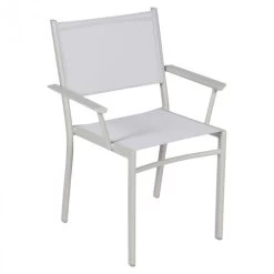 Fauteuil De Jardin Empilable FERMOB Costa - Gris Argile
