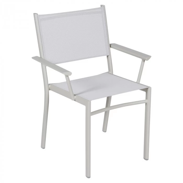 Fauteuil De Jardin Empilable FERMOB Costa - Gris Argile 3 Fauteuil De Jardin Empilable FERMOB Costa - Gris Argile
