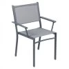 Fauteuil De Jardin Empilable FERMOB Costa - Gris Orage -Faites partie du mobilier de jardin. costa bridge gris orage stereo