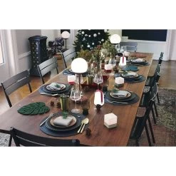 Lot De 3 Photophores FERMOB Cuub - Vert -Faites partie du mobilier de jardin. cuub vert ambiance fermob 5