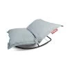 Pack Rocking Chair Rock'n'Roll Noir + Pouf Original Outdoor Écume Fatboy -Faites partie du mobilier de jardin. fatboy original outdoor rock nroll mineral blue