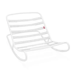 Pack Rocking Chair Rock'n'Roll Gris Clair + Pouf Original Outdoor Écume Fatboy -Faites partie du mobilier de jardin. fatboy rock n roll light grey packshot 01 104915 min