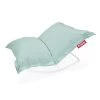 Pack Rocking Chair Rock'n'Roll Gris Clair + Pouf Original Outdoor Écume Fatboy -Faites partie du mobilier de jardin. fatboy rock chair gris clair ecume