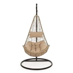 Fauteuil Suspendu Bizzotto Amirantes - Naturel -Faites partie du mobilier de jardin. fauteuil bizzoto amirantes naturel 1
