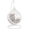 Fauteuil Œuf Suspendu Bizzotto Torres - Blanc -Faites partie du mobilier de jardin. fauteuil bizzotto torres blanc