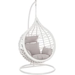 Fauteuil Œuf Suspendu Bizzotto Torres - Blanc