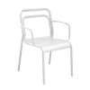Fauteuil De Jardin PROLOISIRS Eos - Blanc -Faites partie du mobilier de jardin. fauteuil eos blanc proloisirs empilable studio 1 1