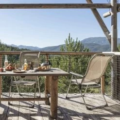 Fauteuil De Jardin LAFUMA Alu Cham Batyline Iso - Seigle -Faites partie du mobilier de jardin. fauteuil jardin lafuma alu cham batyline iso seigle 3 min