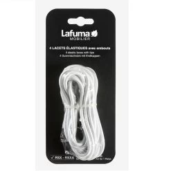 Kit 4 Lacets élastiques Avec Embouts Pour Fauteuil Relax LAFUMA - Blanc