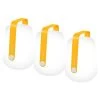 Lot De 3 Lampes Nomades FERMOB Balad H 12 Cm - Miel -Faites partie du mobilier de jardin. lampe nomade fermob balad miel 12 cm