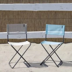 Chaise De Jardin Pliante LAFUMA CNO Batyline Iso - Seigle -Faites partie du mobilier de jardin. lfm1249.8548 chaise jardin pliante lafuma cno batyline iso seigle ambiance 2