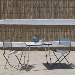 Chaise De Jardin Pliante LAFUMA CNO Batyline Iso - Seigle -Faites partie du mobilier de jardin. lfm1249.8548 chaise jardin pliante lafuma cno batyline iso seigle ambiance