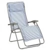 Fauteuil Relax Pliant LAFUMA RSX Clip Polycoton - Marine -Faites partie du mobilier de jardin. lfm2037.9291 fauteuil relax pliant lafuma rsx clip polycoton marine