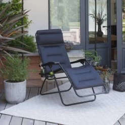 Fauteuil Relax Pliant LAFUMA RSX Clip AirComfort - Acier -Faites partie du mobilier de jardin. lfm2038.6135 fauteuil relax pliant lafuma rsx clip aircomfort acier plie ambiance