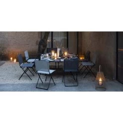 Fauteuil De Jardin LAFUMA Anytime Batyline Duo - Obsidian -Faites partie du mobilier de jardin. lfm2640.6897 fauteuil jardin lafuma anytime batyline duo obsidian ambiance 3