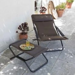 Bain De Soleil LAFUMA Transabed AirComfort - Taupe -Faites partie du mobilier de jardin. lfm2865.7057 bain soleil lafuma transabed aircomfort taupe ambiance