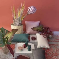 Coussin LAFUMA Aurore 40 X 40 Cm - Rouge -Faites partie du mobilier de jardin. lfm2974 9303 coussin lafuma aurore 40 40 cm rouge ambiance