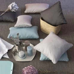 Coussin LAFUMA Aurore 40 X 40 Cm - Bleu -Faites partie du mobilier de jardin. lfm2974 9304 coussin lafuma aurore 40 x 40 cm bleu ambiance 2