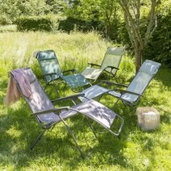 Fauteuil Relax Pliant LAFUMA R Clip Batyline Iso - Magnolia -Faites partie du mobilier de jardin. lfm4020 fauteuil relax pliant lafuma r clip ambiance 2 min