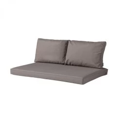 Coussin Palette Assise MADISON 120 X 80 Cm-Panama Taupe -Faites partie du mobilier de jardin. lou9b222 coussin palette assise madison 120 x 80 cm panama taupe ensemble