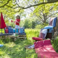 Matelas D'extérieur Rollo MADISON Panama Brick Red -Faites partie du mobilier de jardin. matelas bain soleil rouge madison