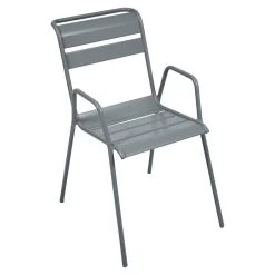 Fauteuil De Jardin Empilable FERMOB Monceau - Gris Orage