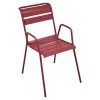 Fauteuil De Jardin Empilable FERMOB Monceau - Piment -Faites partie du mobilier de jardin. monceau piment 1