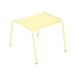 Table Basse / Repose-pieds FERMOB Monceau - Citron Givré -Faites partie du mobilier de jardin. monceau table basse repose pieds citron givre