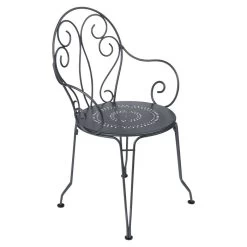 Fauteuil De Jardin Empilable FERMOB Montmartre - Carbone